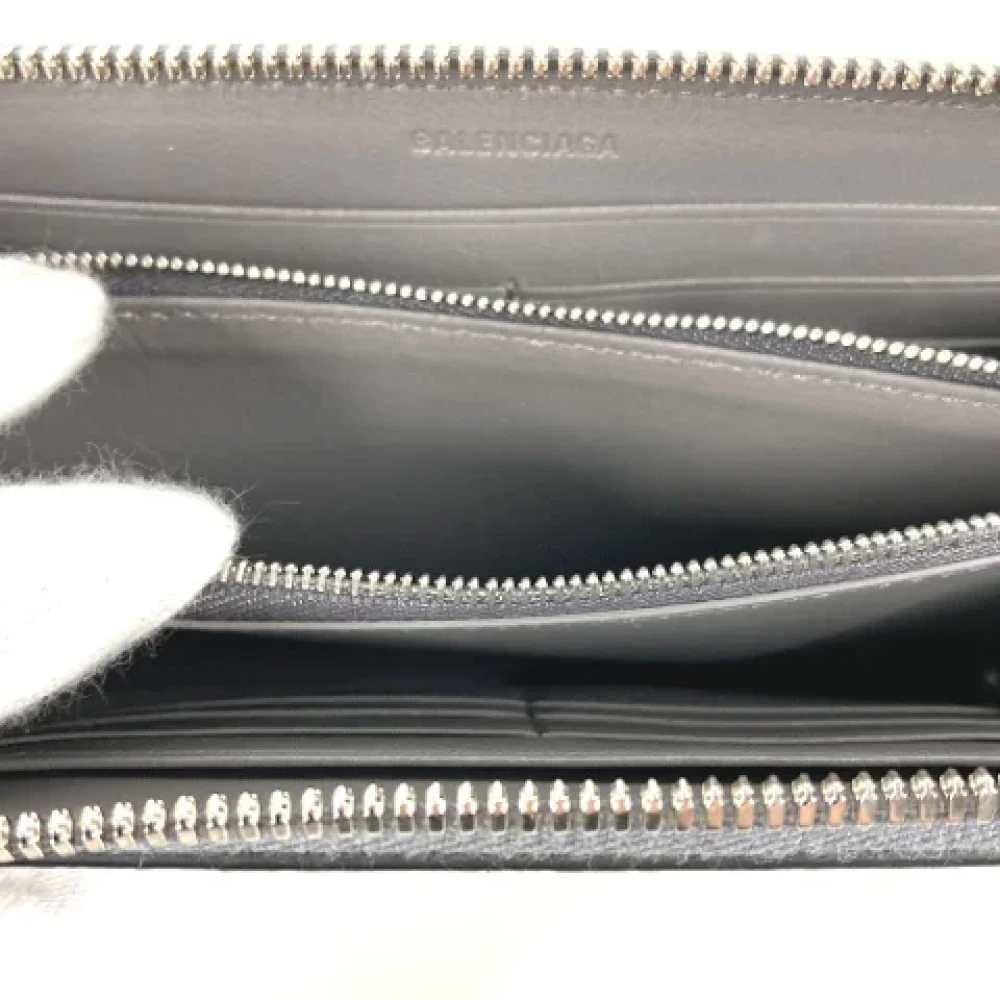 Balenciaga Vintage Pre-owned Leather wallets Gray Dames