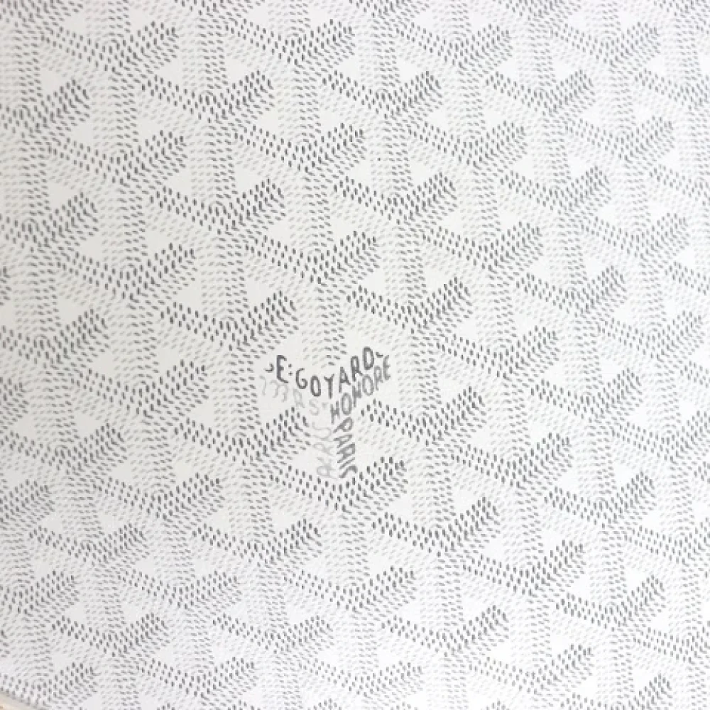 Goyard Vintage Pre-owned Leather travel-bags White Dames