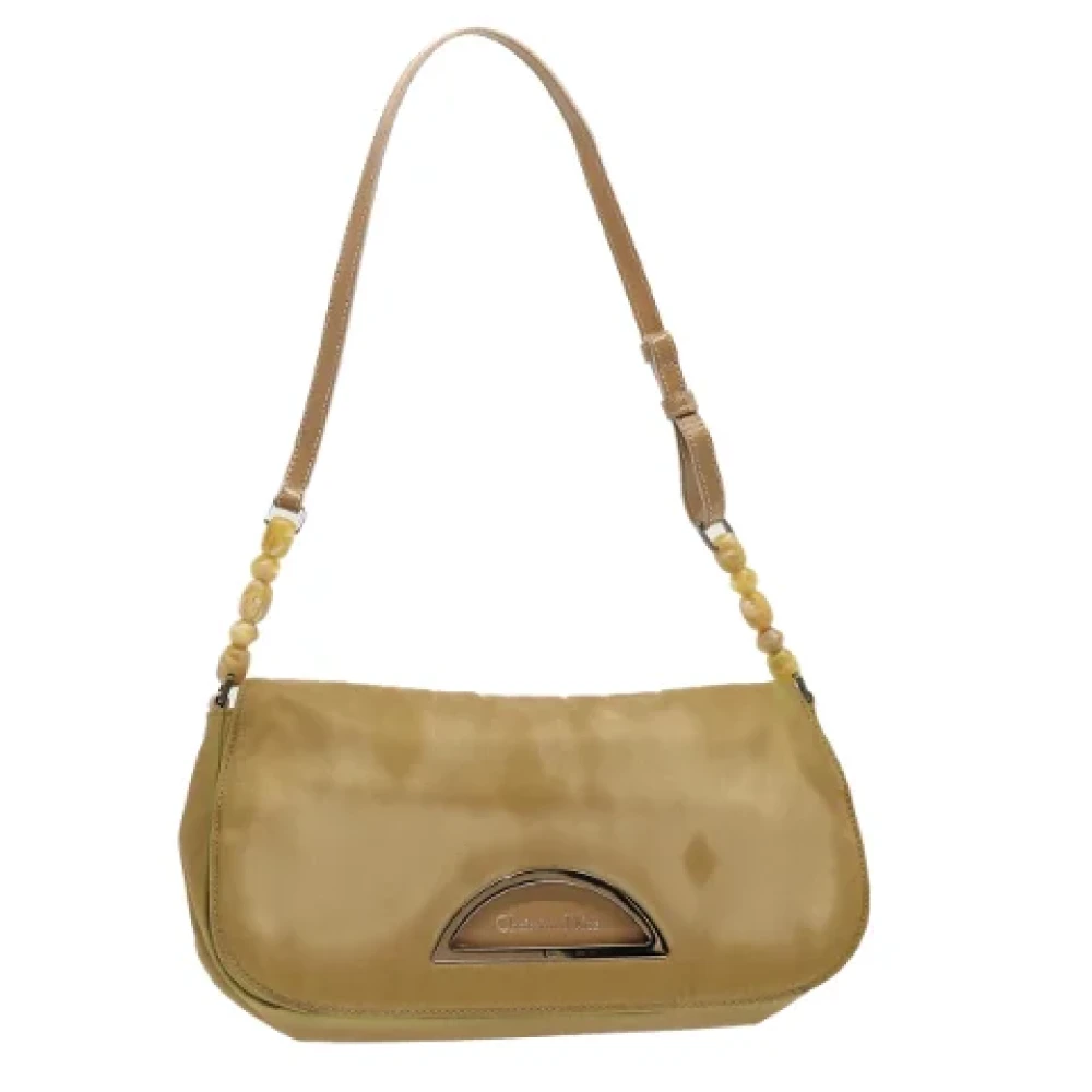 Dior Vintage Pre-owned Nylon dior-bags Beige Dames