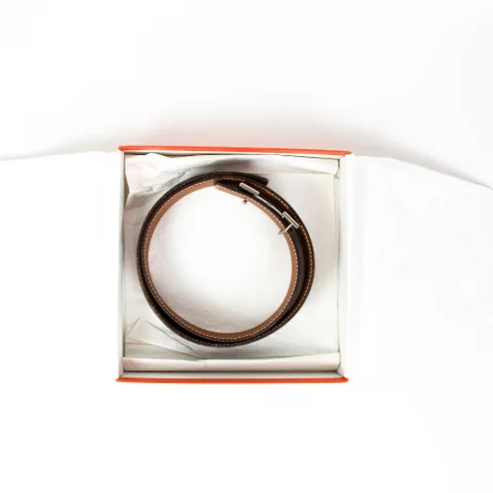 Hermès Vintage Pre-owned Leather belts Black Dames