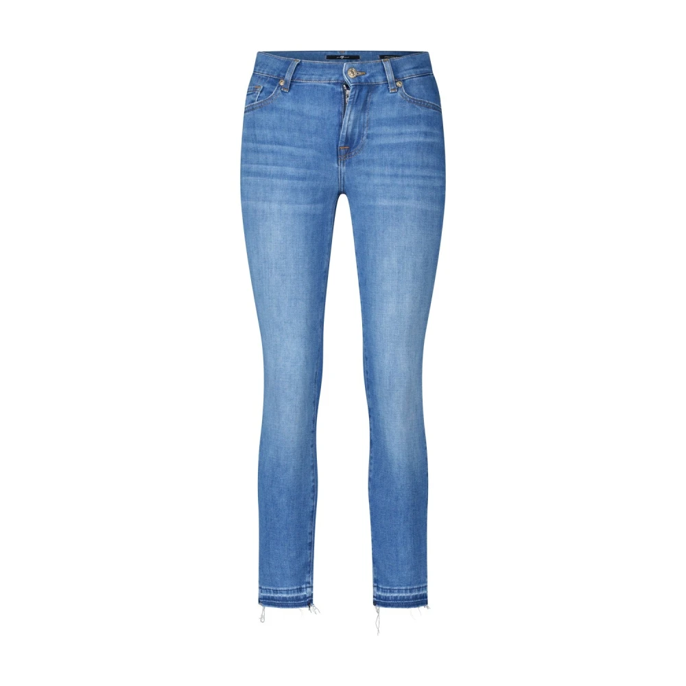 7 For All Mankind Slim-Fit Jeans Roxanne Ankle Blue Dames