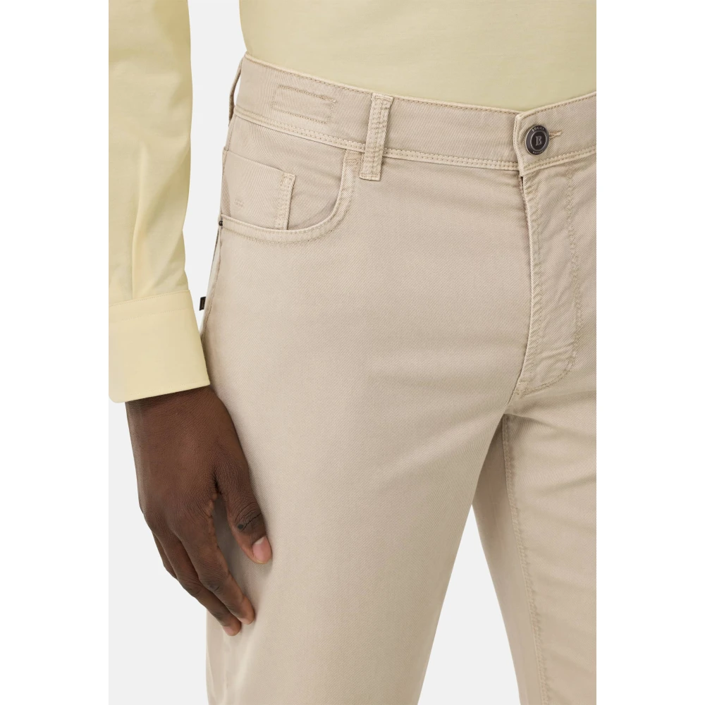 Boggi Milano Stretch katoen TENCEL? jeans White Heren