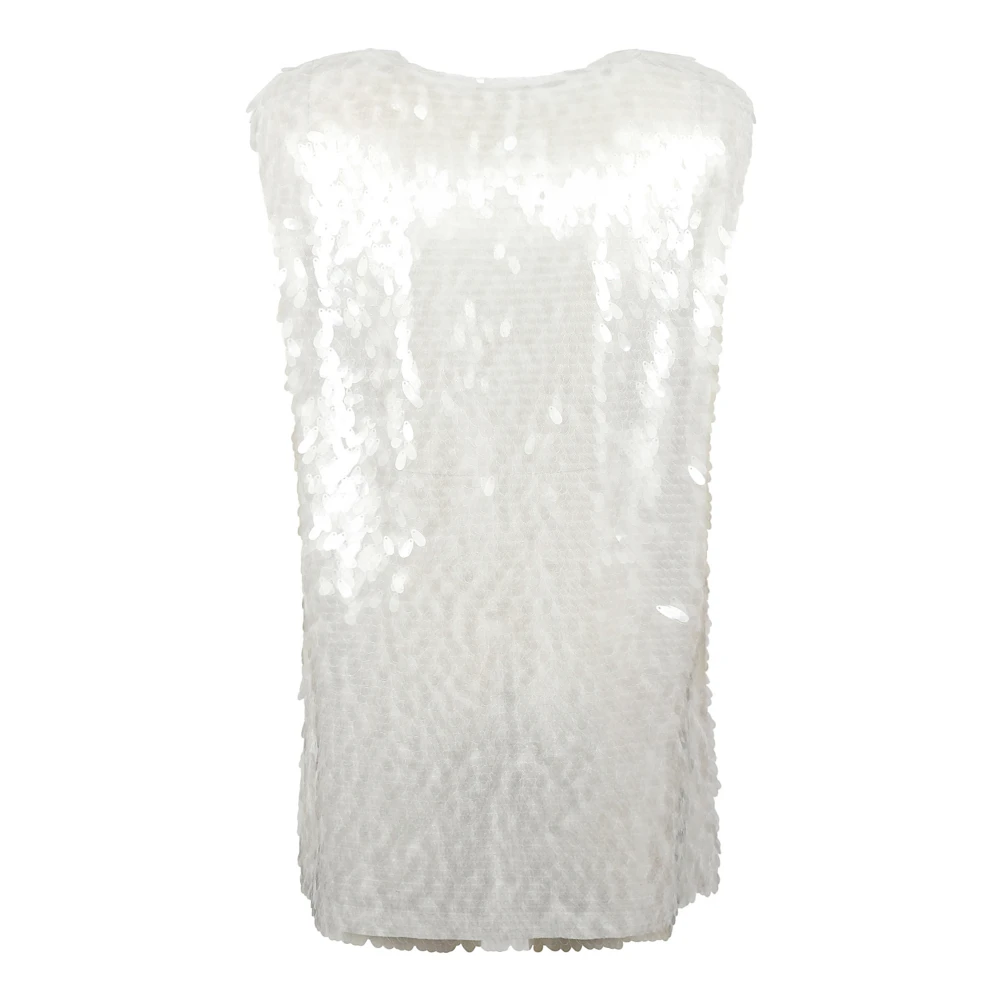 Norma Kamali Witte Spandex Top Gemaakt in China White Dames