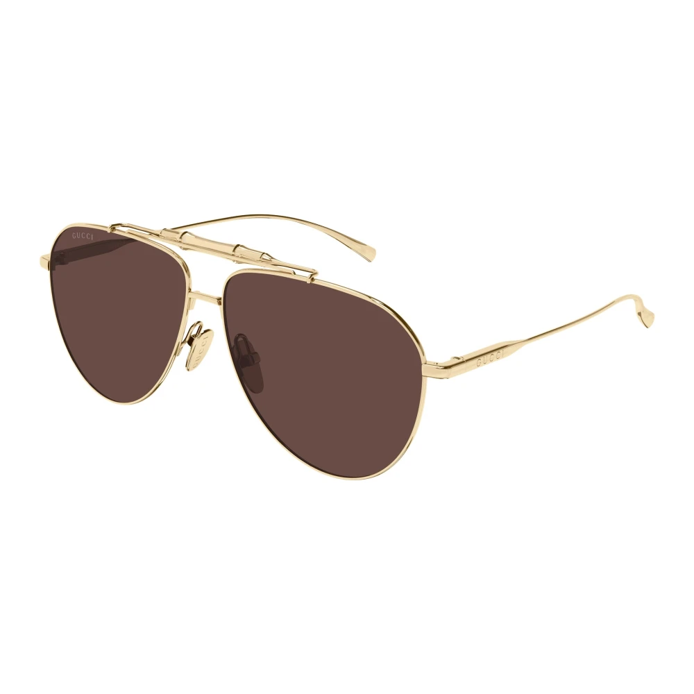 Gucci Men's Yellow Sunglasses, 60 Mm, Square Sunglasses