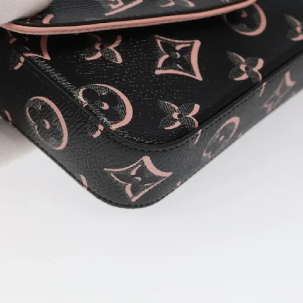 Louis Vuitton Vintage Pre-owned Canvas clutches Black Dames