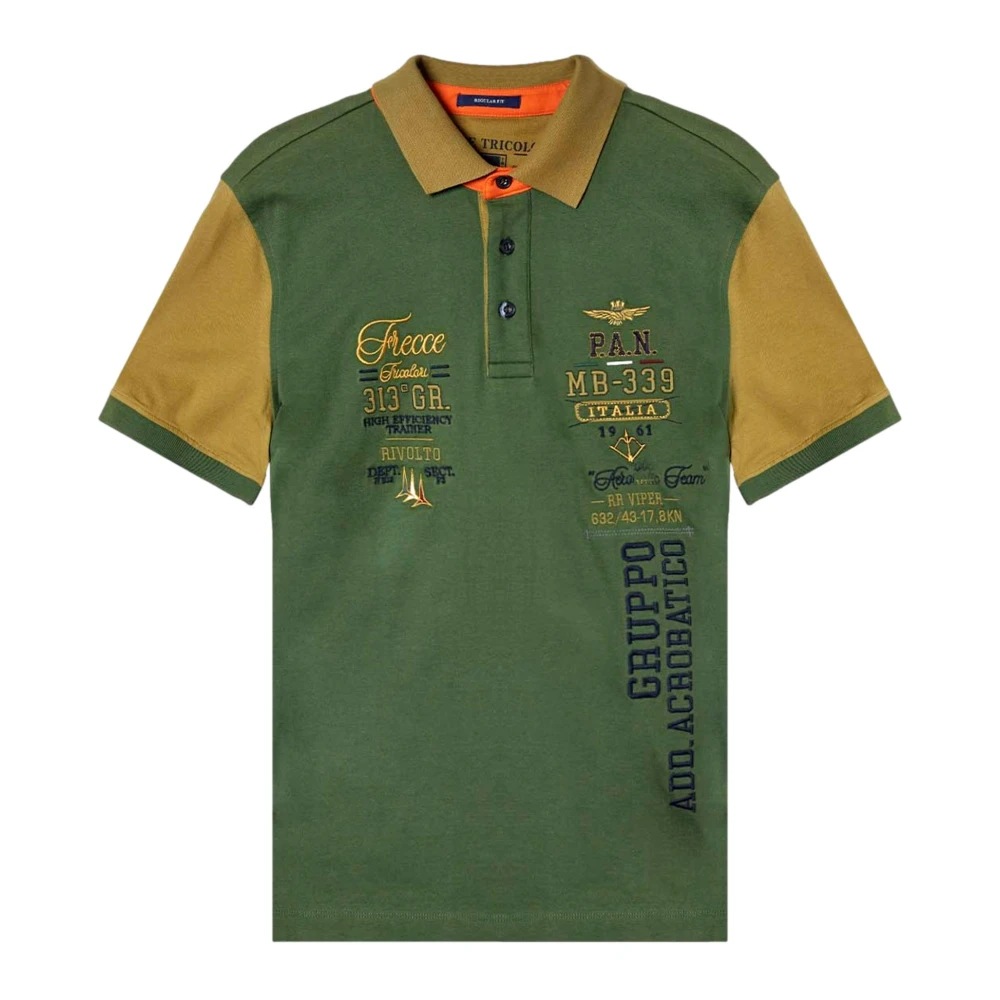 Aeronautica militare Shirts Green Heren