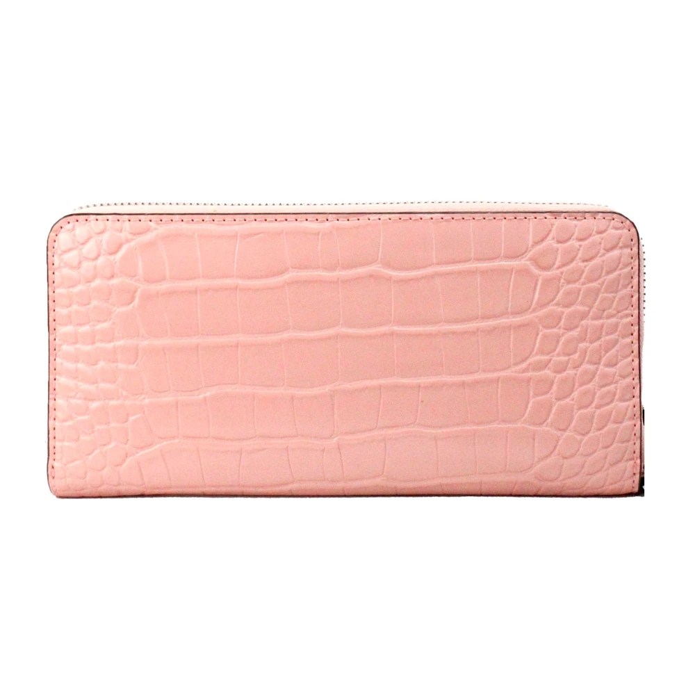 Michael Kors Dierenprint Continentale Pols Portemonnee Pink Dames