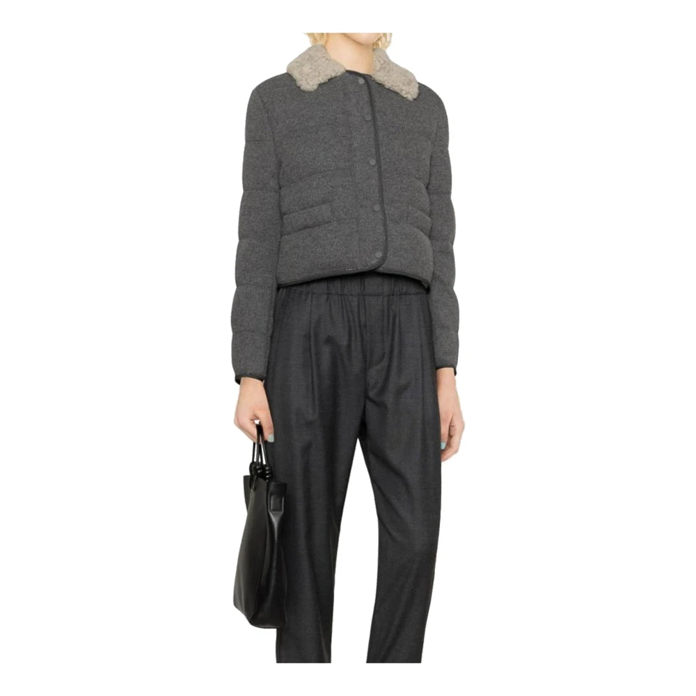 BRUNELLO CUCINELLI Kasjmier Donsjas Vrouwen Italië Gray Dames