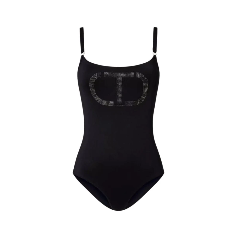 Twinset Zwart zeekleding met Oval T grafisch Black Dames