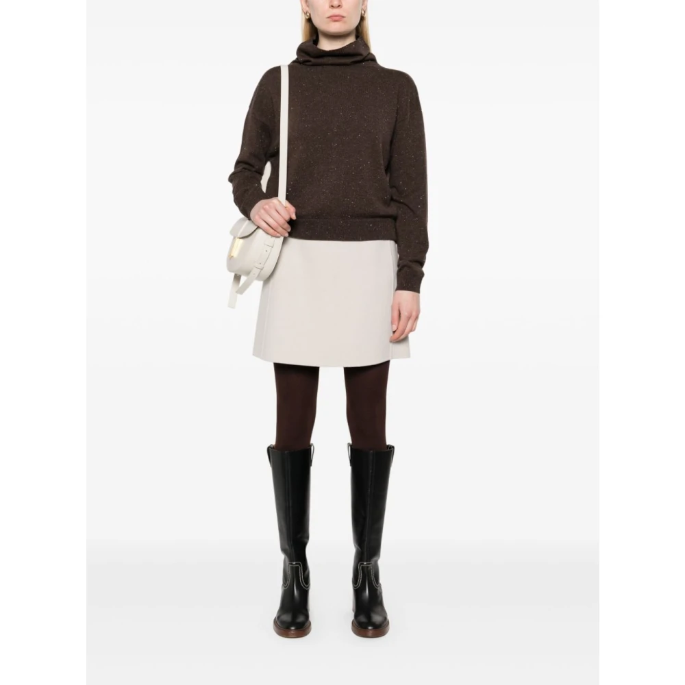 PESERICO Stijlvolle Maglia Top Brown Dames