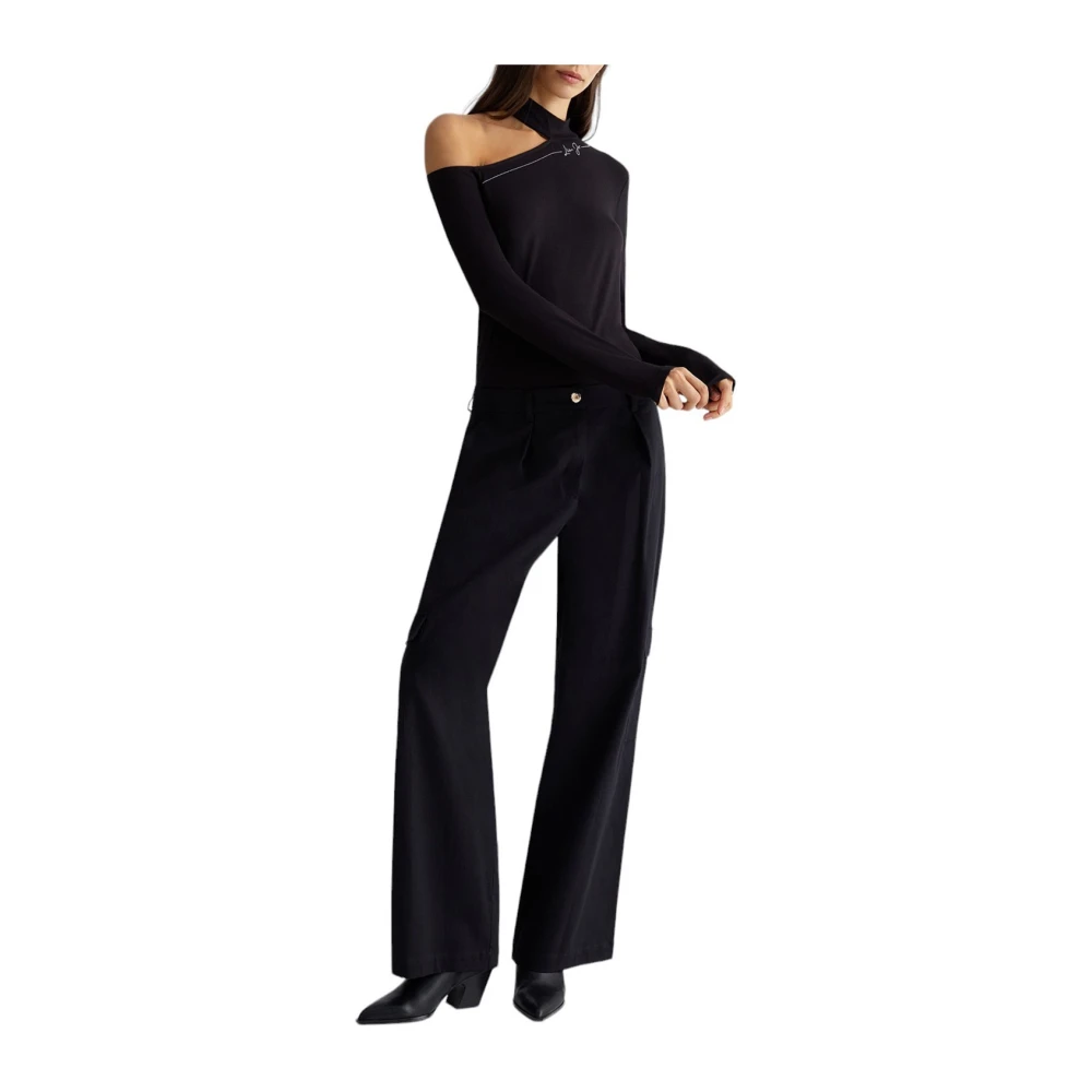 Liu Jo Zwarte Broek Tf4254 T2603 Black Dames