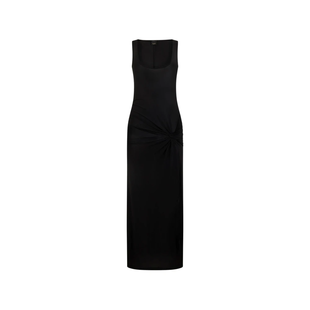 Pinko Vrouw Zwart Kleedjes Dames, S, Sleeveless Maxi Dress