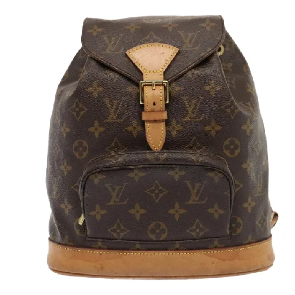 Louis Vuitton Vintage Pre-owned Canvas backpacks Brown Dames