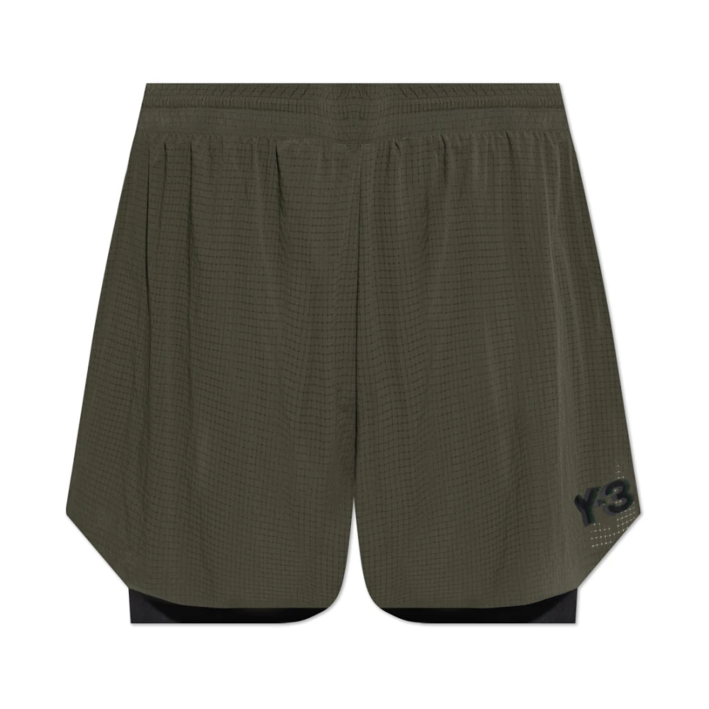 Y-3 Logo Shorts Green Heren