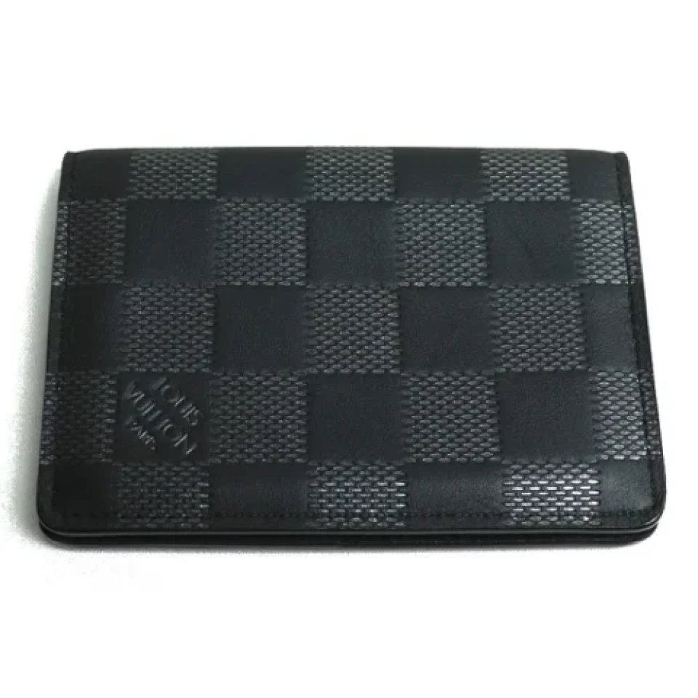 Louis Vuitton Vintage Pre-owned Leather wallets Black Heren