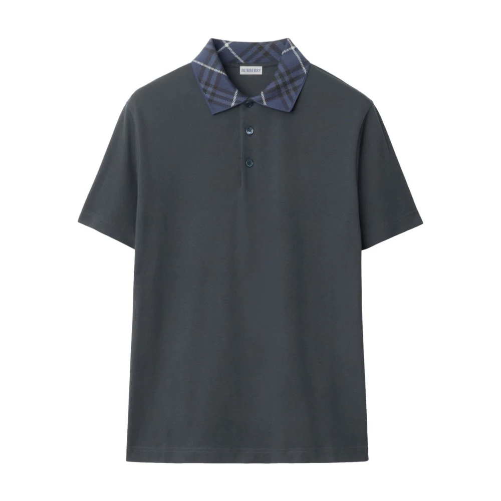 Burberry Gedrukte Poloshirts Collectie Gray Heren