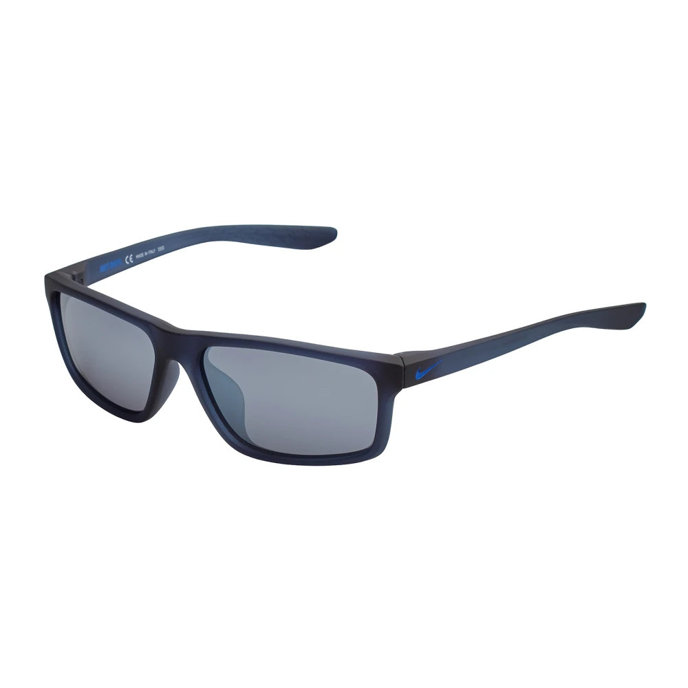 Nike Men's Blue Sunglasses, One Size, Rectangular Injection Sunglasses, Uv Protection