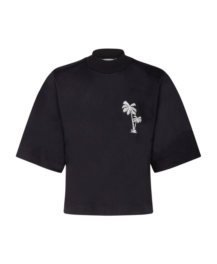 black-cropped-t-shirt-with-palm-tree-embroidery