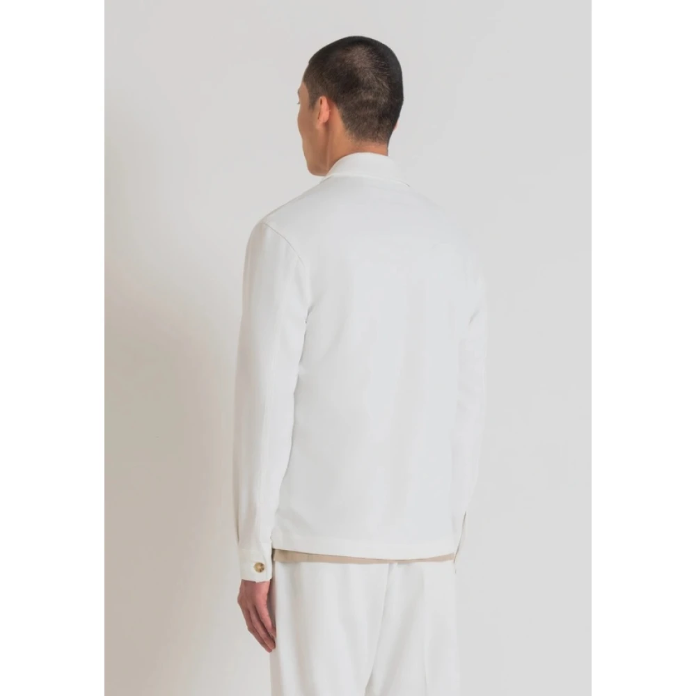 Antony Morato Overshirt- AM Shirt Oslo Straight FIT Fa150194 White Heren
