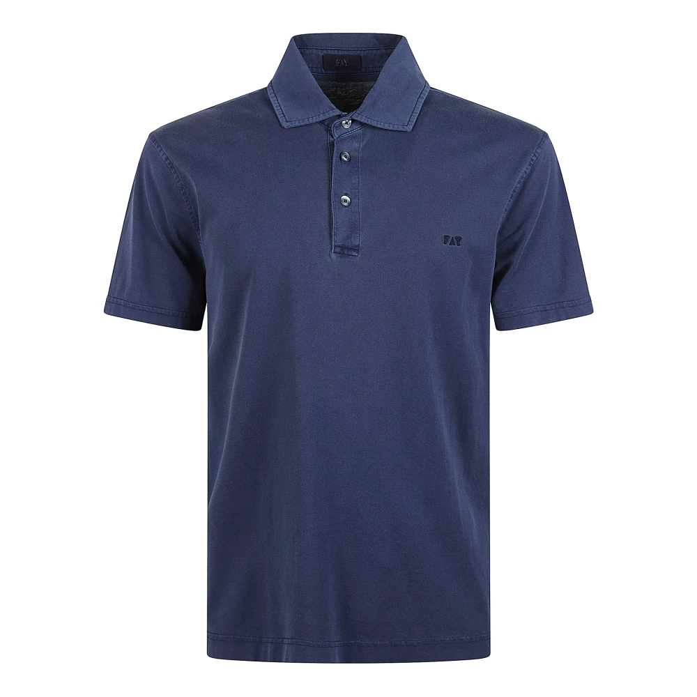 Fay - Tops > Polo Shirts - Blue - Fay - Modalova