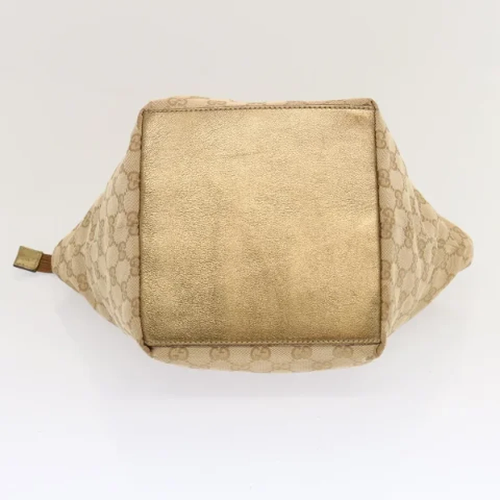 Gucci Vintage Pre-owned Canvas handbags Beige Dames