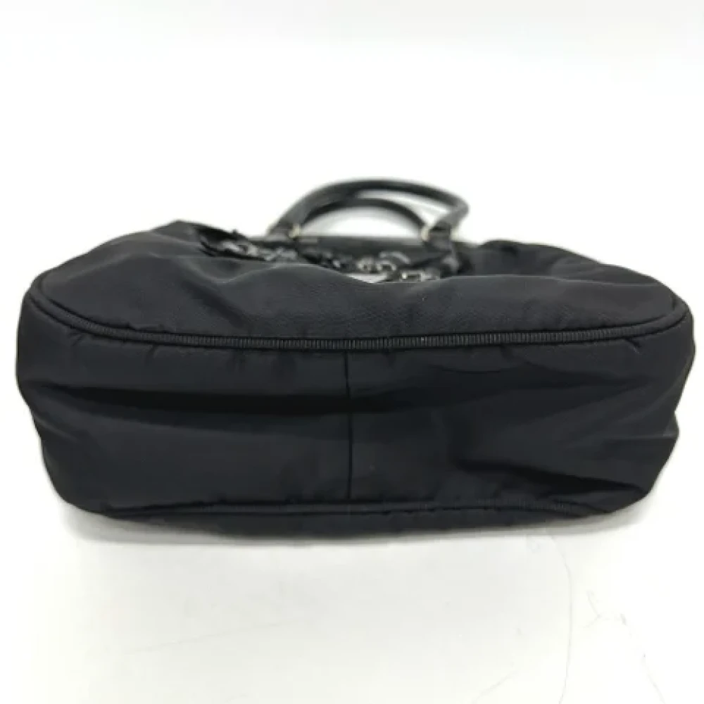 Prada Vintage Pre-owned Leather handbags Black Dames