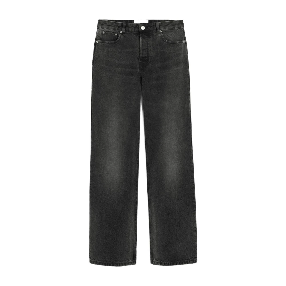 Ami Paris Men's Black Straight Fit Jeans, W32, Large Fit Jeans