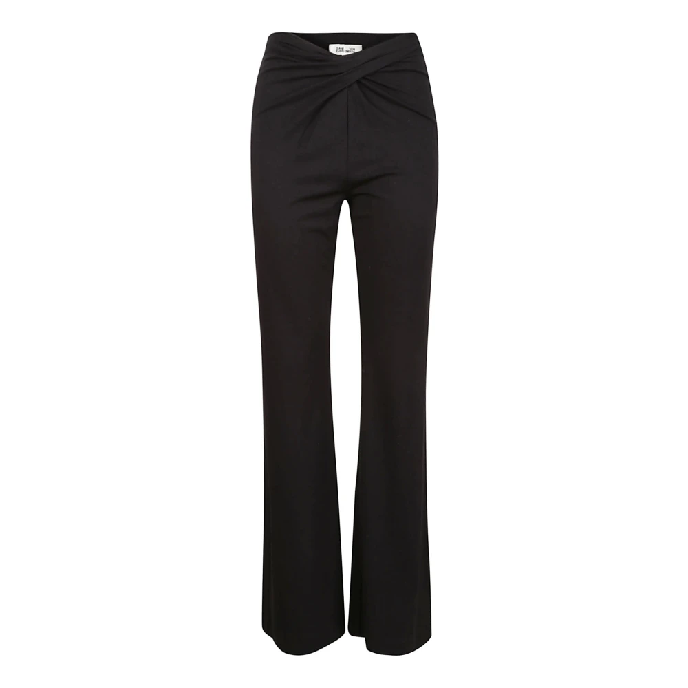 Diane Von Furstenberg Zwarte broek met spandex samenstelling Black Dames