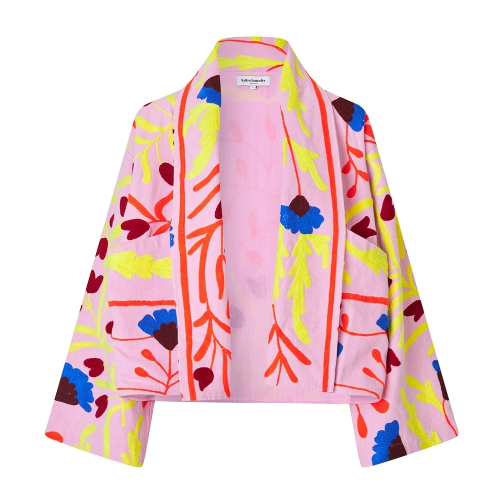 Lollys Laundry Kleurrijke Unieke Jas met Wijde Mouwen Multicolor Dames