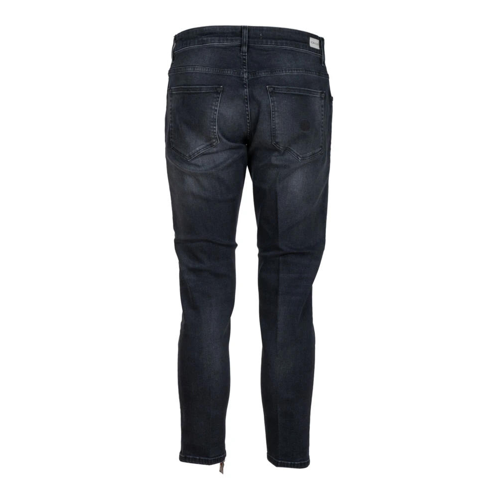Don The Fuller Yaren Nero Elastische Katoenen Jeans Black Heren