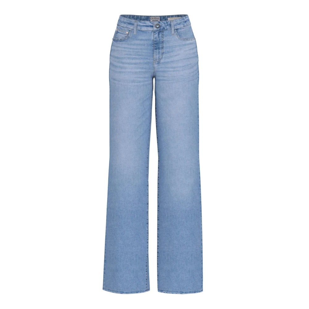 Guess Women's Blue Wide Denim Jeans - Wide Jeans - W29 - Jeans