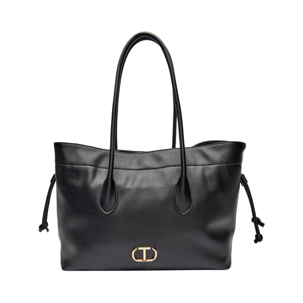 Twinset Zwarte Shopper Tote Tas Stijlvol Modern Black Dames