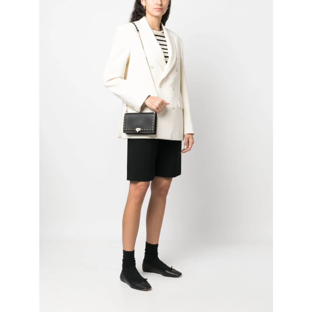 Valentino Garavani Zwarte Clutch Tassen voor Vrouwen Black Dames