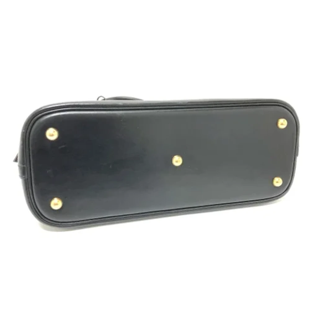 Hermès Vintage Pre-owned Leather handbags Black Dames