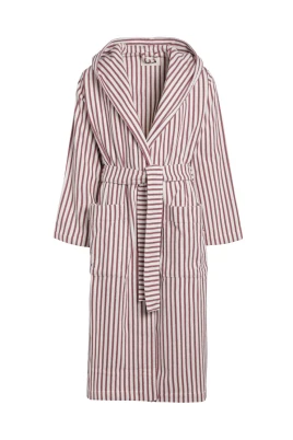 Hooded Bathrobe Stripes