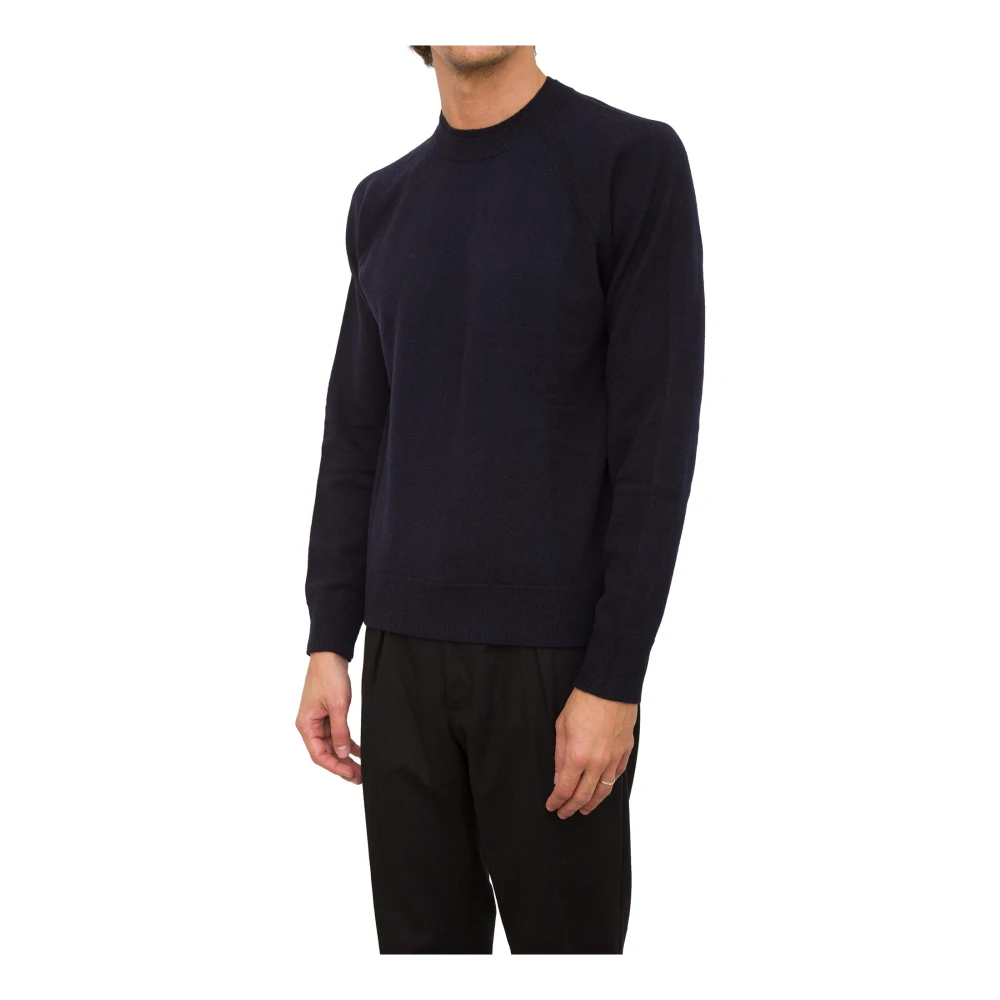 Paolo Pecora Blauw Crew Neck Shirt Blue Heren