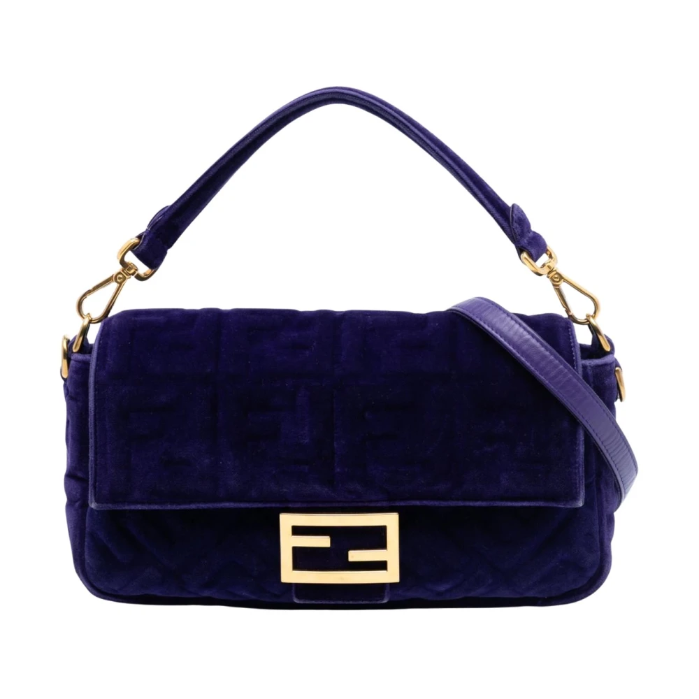 Fendi Vintage Women's Purple Pre-Owned Shoulder Bag