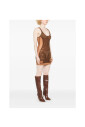 chocolate-brown-sleeveless-dress-with-sheer-panels