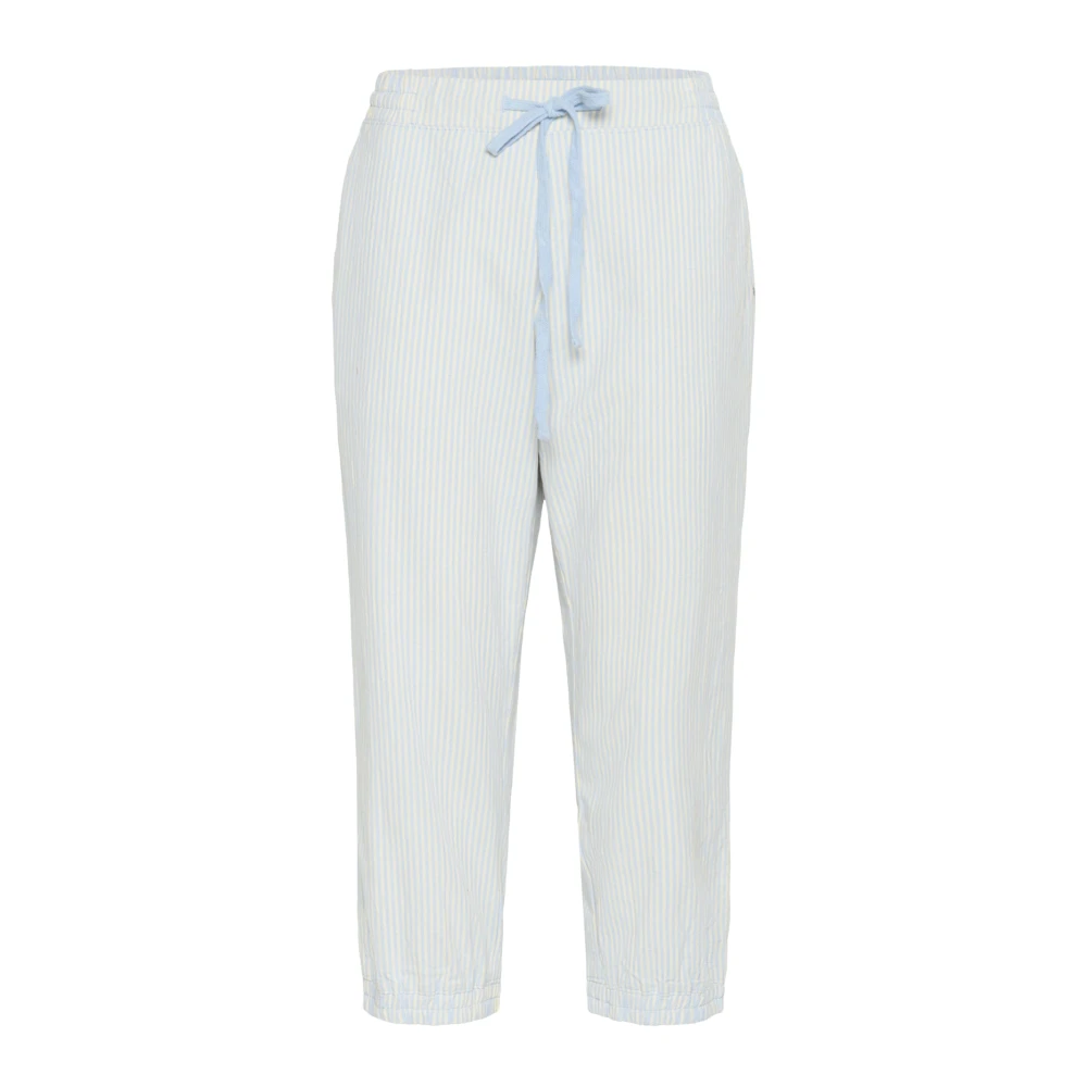 Kaffe Donna Bianco Cropped Trousers