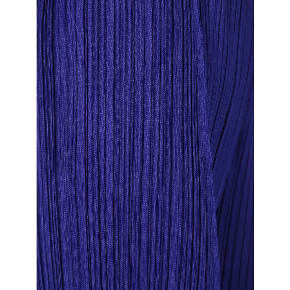 Issey Miyake Wijde broek met dikkere onderkant Blue Dames