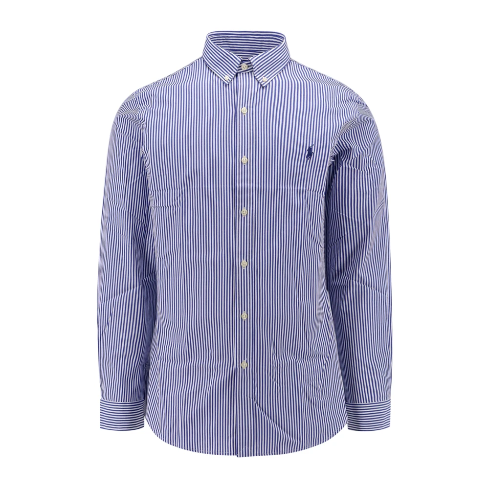 Polo Ralph Lauren Herr Multicolor Skjortor S, Bomull, Stripig Skjorta I Stretchig Bomull