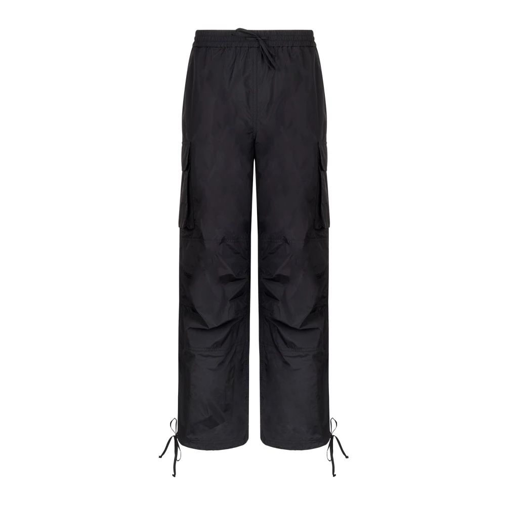 Msgm Wide Trousers Black Dames