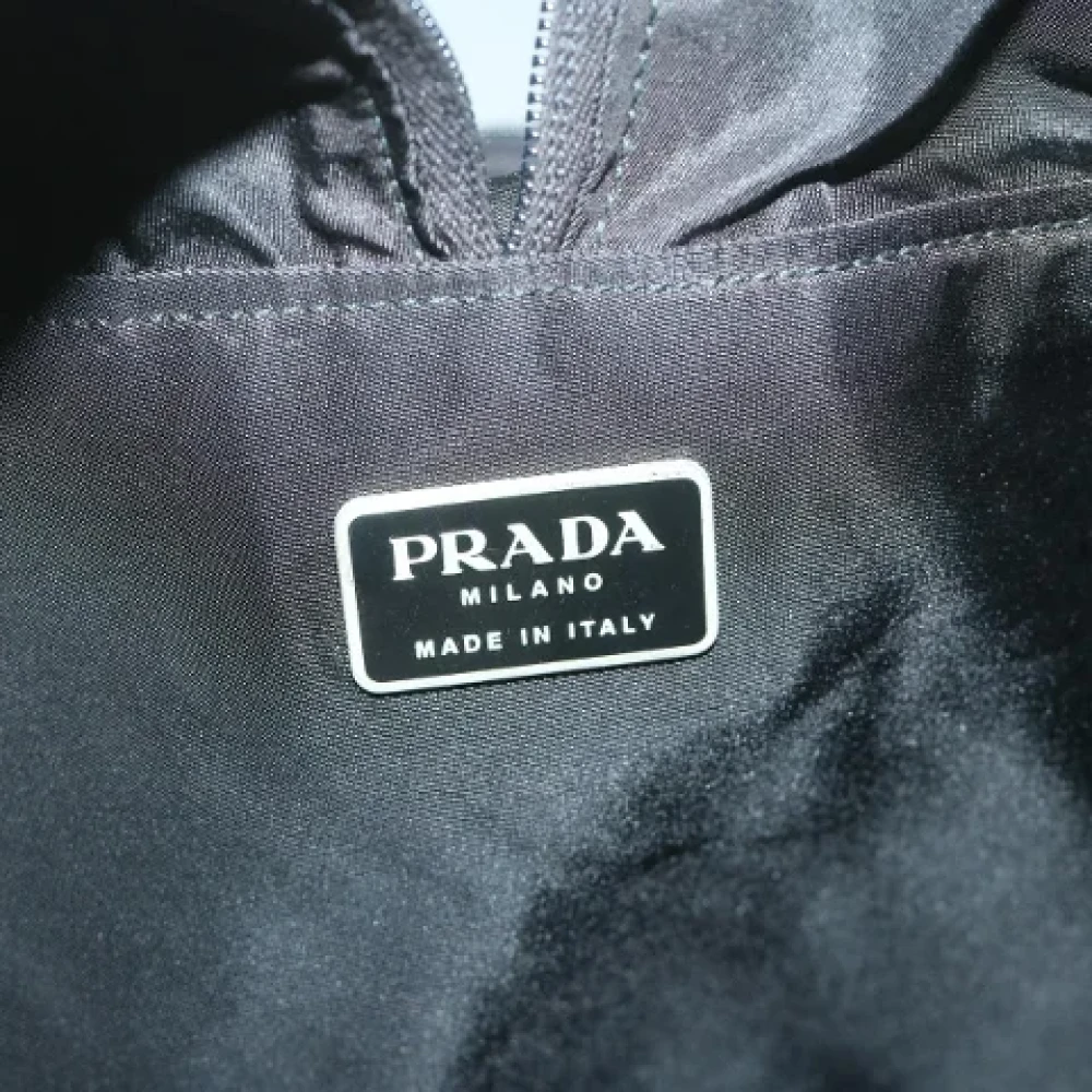 Prada Vintage Pre-owned Fabric handbags Black Dames