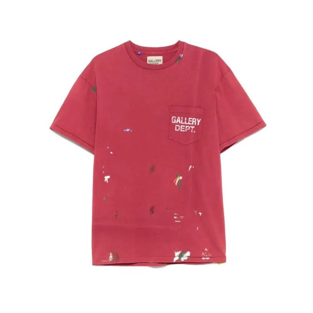 Gallery Dept. Men's Red T-Shirts, Xl, Vintage Logo Painted Tee