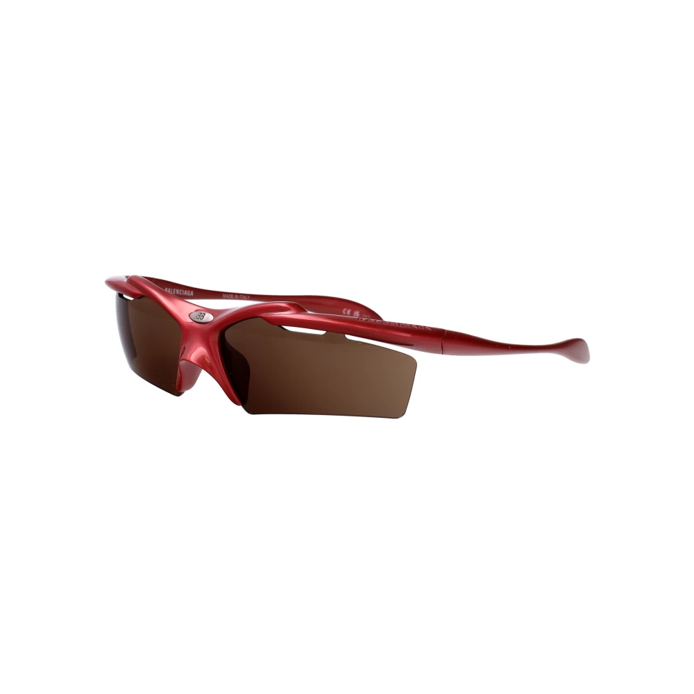 Balenciaga Unisex Red Wraparound Sunglasses