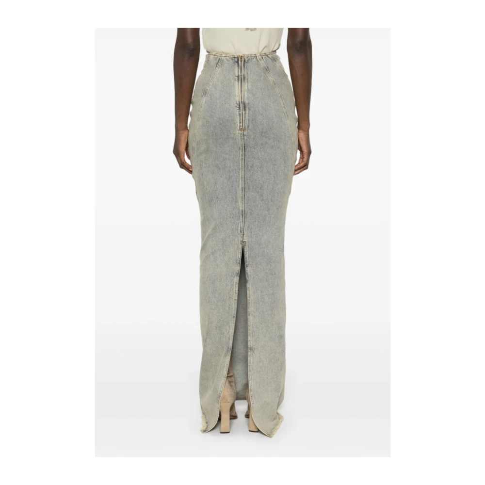 Entire Studios Golven Oppervlak Rok Blue Dames