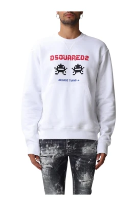 Pixel Grafisk Sweatshirt