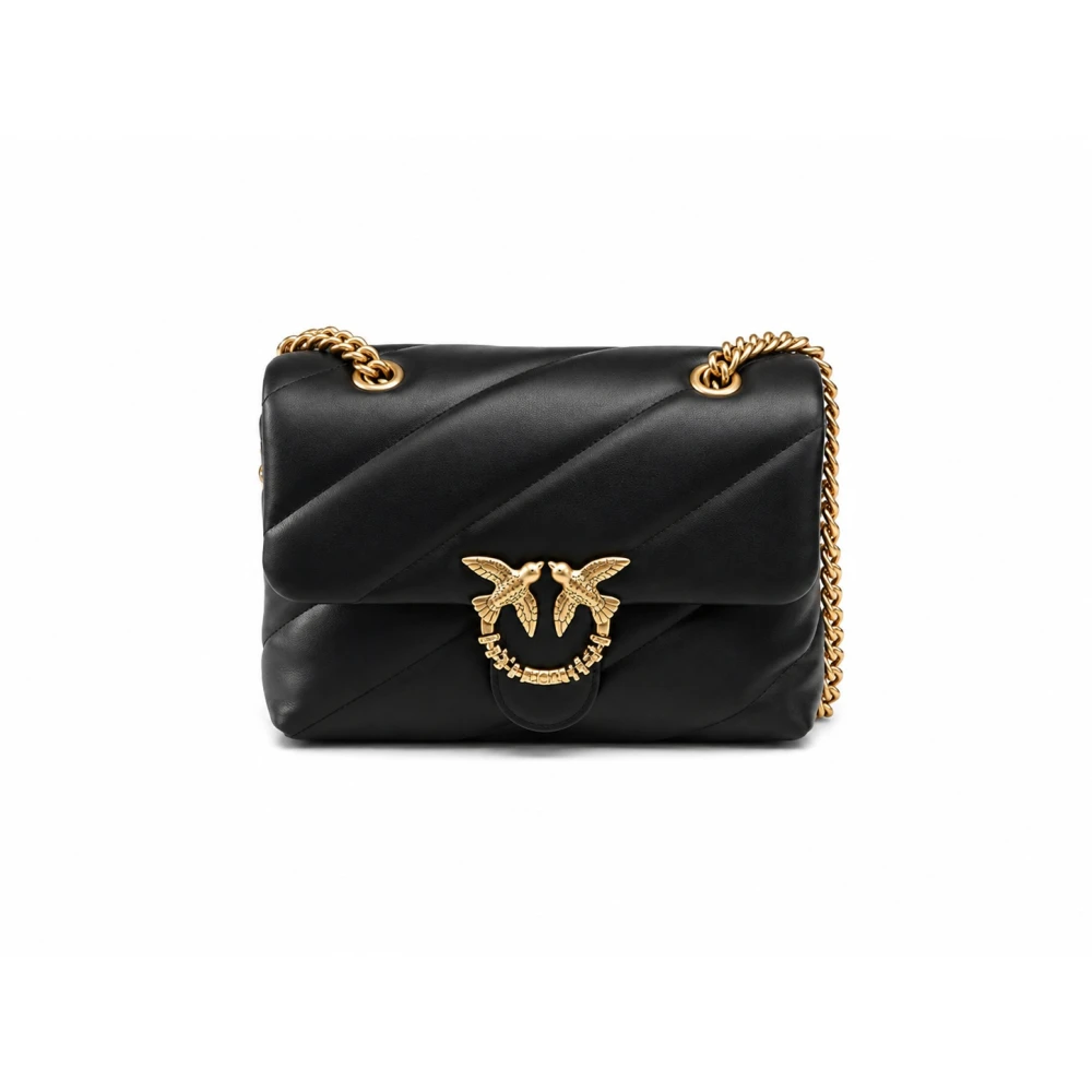 Pinko , Shoulder Bags, Female, Black, One Size, Love Puff Classic - Image 2