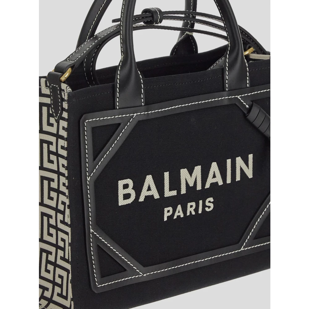 Balmain Canvas Tote Bag Black Dames