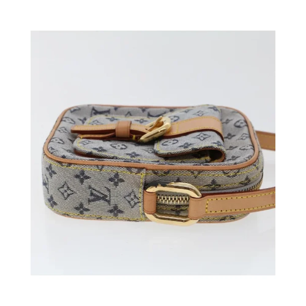 Louis Vuitton Vintage Blauwe Canvas Schoudertas van Louis Vuitton Blue Dames